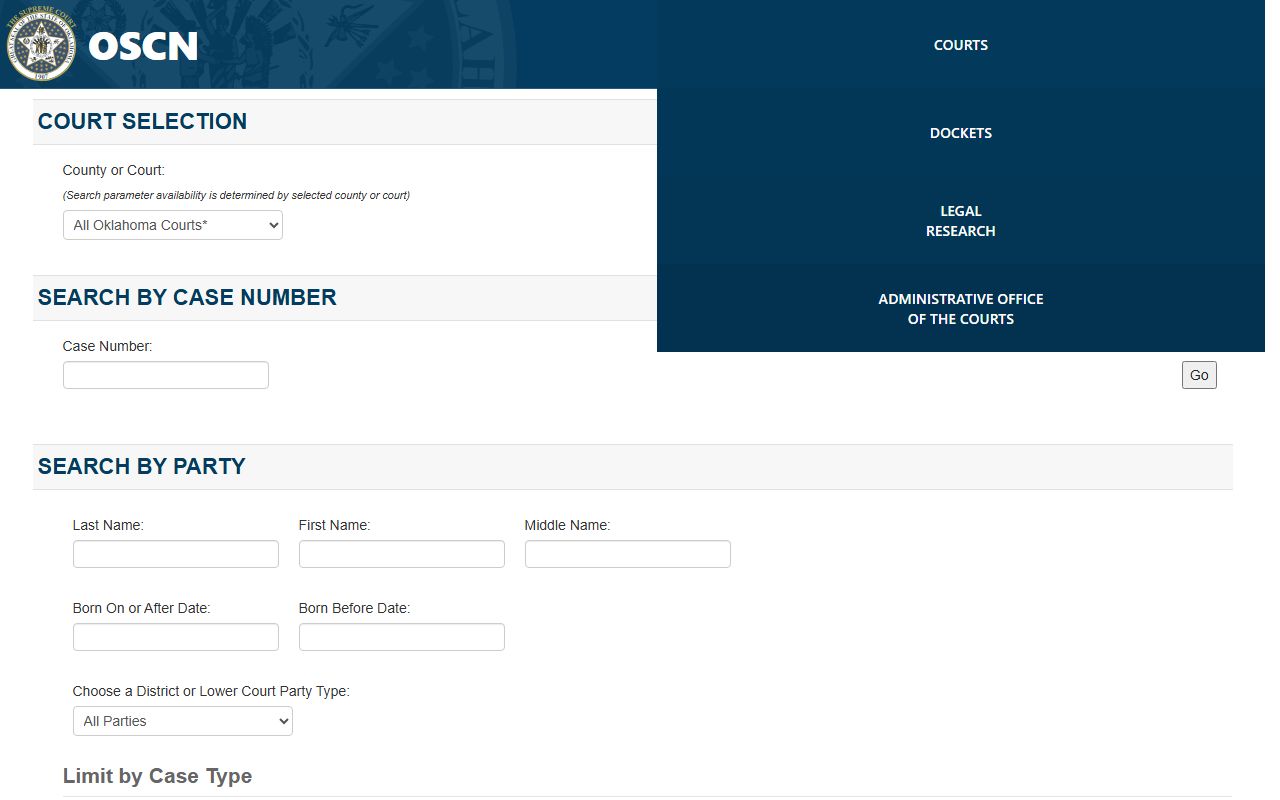 Harper County jail mugshots court record lookup screen